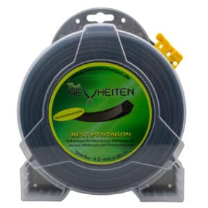Fünfeckiger Mähfaden 4,0 mm 30 m Aluminiumverstärkt BEST-PENTAGON